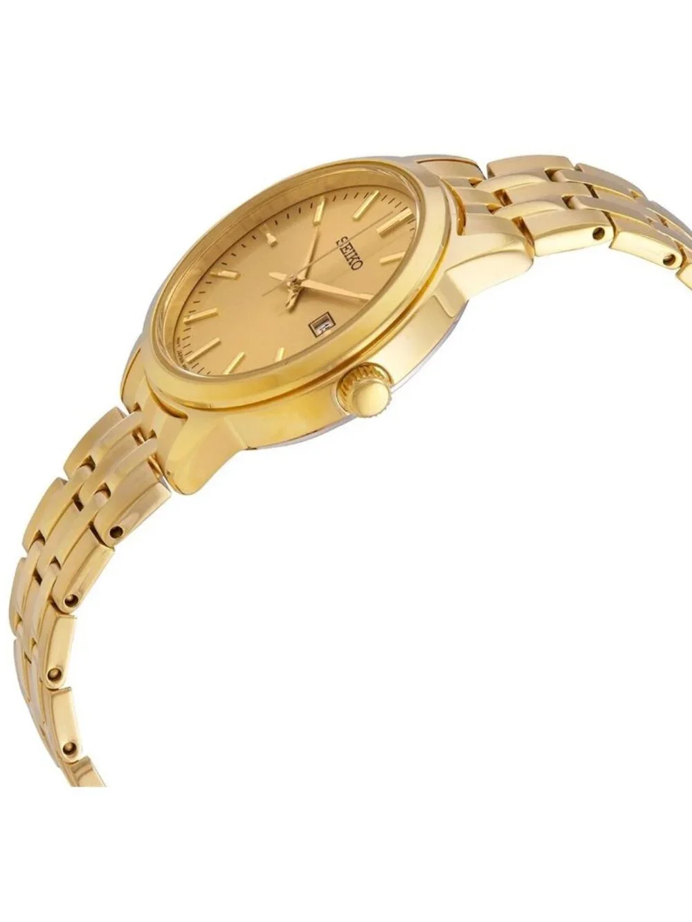 NWT Seiko Essentials Quartz Champagne Dial Ladies Watch